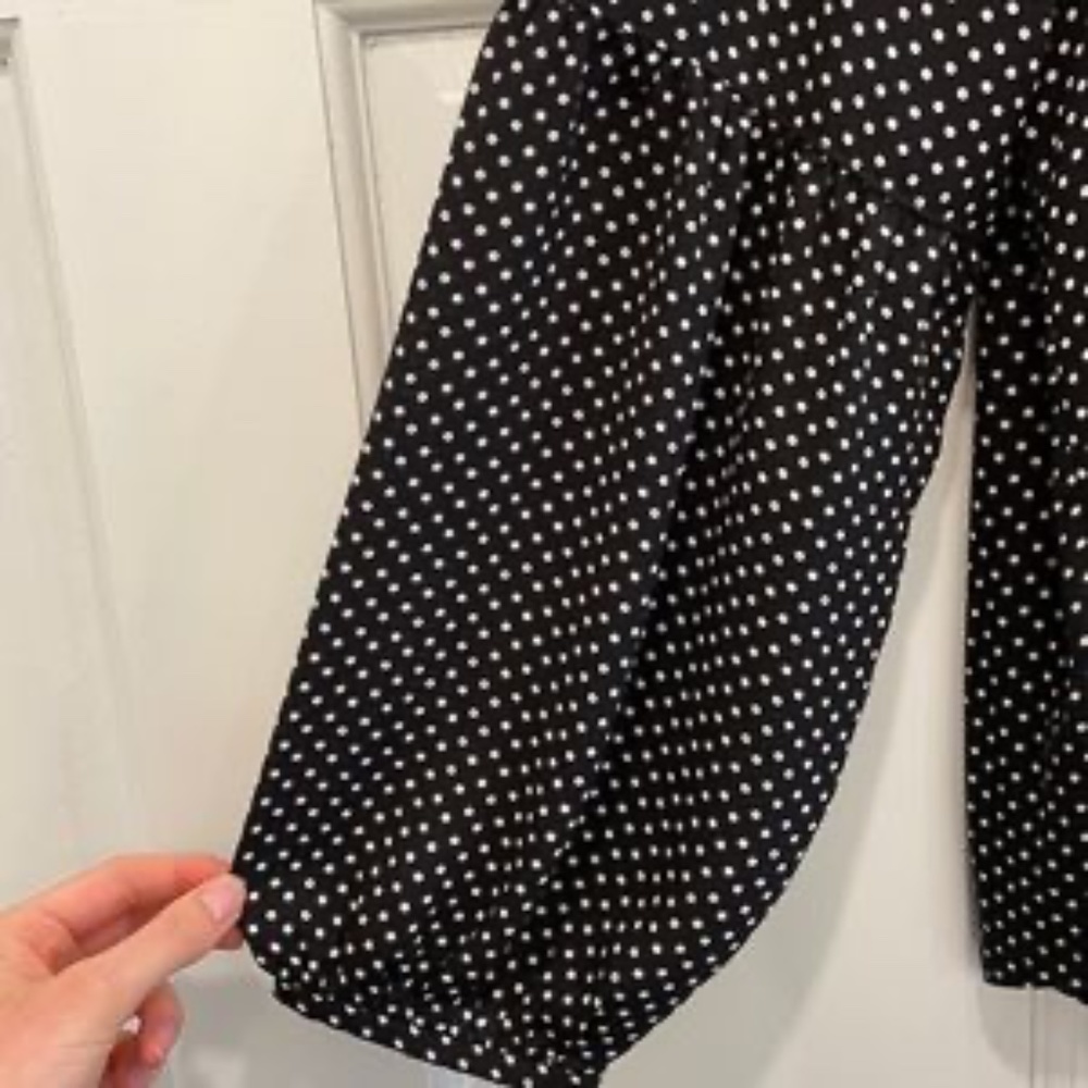 Loft Back And White Polka Dot Patterned Balloon S… - image 2